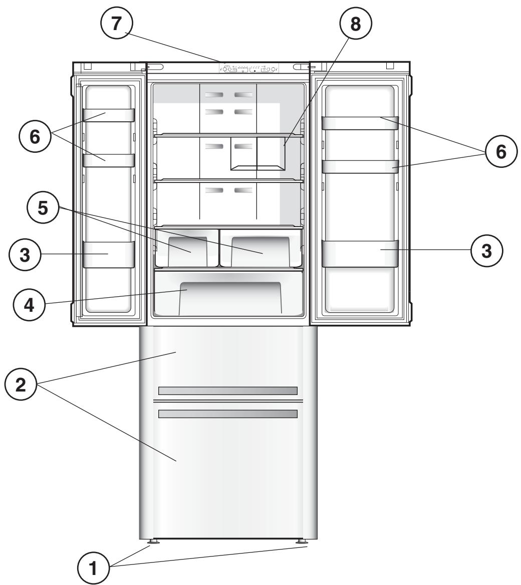 HOTPOINT E4DAABC & E4D AA B C - Geräteansicht - 1