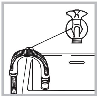 HOTPOINT FDD10761XR - Collegamento del tubo di scarico - 2