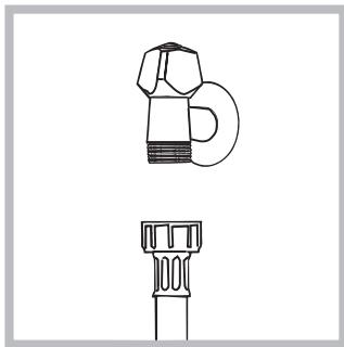 HOTPOINT FMF 923K EU - Connecting the water inlet hose - 1