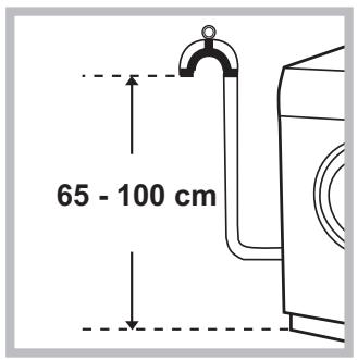 HOTPOINT FMF 923K EU - Conexión del tubo de desagüe - 1