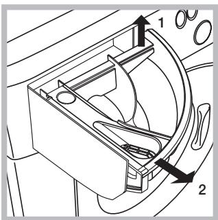 HOTPOINT FMF 923K EU - Limpiar el contentedor de detergentes - 1