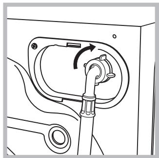 HOTPOINT FMF 923K EU - Connecting the water inlet hose - 2