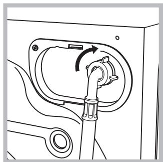 HOTPOINT FMG 821S MA - Connecting the water inlet hose - 2