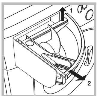 HOTPOINT FMG 821S MA - Nettoyage du tiroir à produits lessiviels. - 1