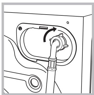 HOTPOINT FML 701 MA - Connecting the water inlet hose - 2