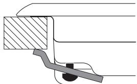HOTPOINT FRDD 642 HA - Schema di fissaggio dei ganci - 1