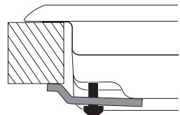 HOTPOINT FRDD 642 HA - Schema di fissaggio dei ganci - 2