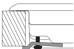 HOTPOINT FRDD 642 HA - Schema di fissaggio dei ganci - 3