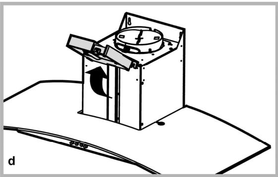 HOTPOINT HHE 90 F HA IX - Installation du modèle pour plafond (flot) - 7