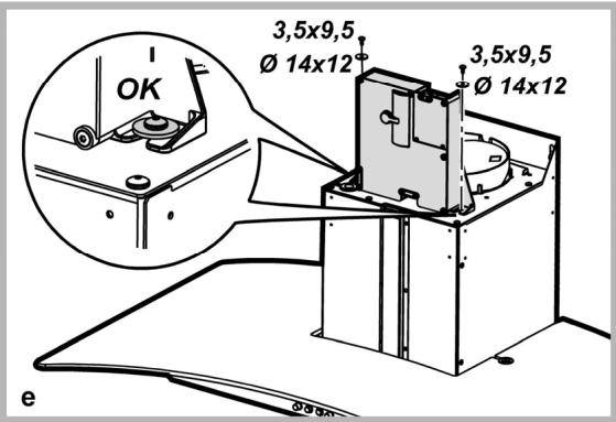 HOTPOINT HHE 90 F HA IX - Installation des Modells für die Wand - 5