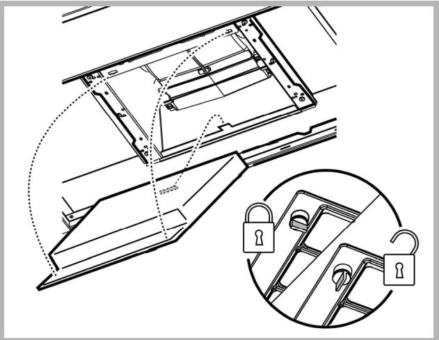 HOTPOINT HHE 90 F HA IX - Montaggio e sostituzione del filtro - 1