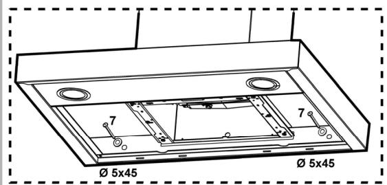 HOTPOINT HHE 90 F HA IX - Installation des Modells für die Wand - 7