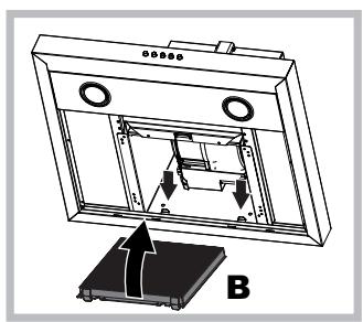 HOTPOINT HNB 9.6 LMI X/HA - Entretien du filtré à charbon (B) - 2