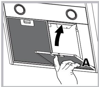 HOTPOINT HNB 9.6 LMI X/HA - Manutenzione dei filtri antigrasso (A) - 1