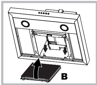 HOTPOINT HNB 9.6 LMI X/HA - Servicing the charcoal filter (B) - 2