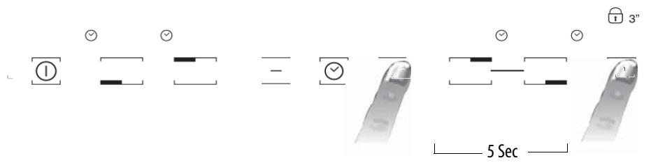 HOTPOINT IKIA 640 F - Activação/desactivação do sinal acústico (não disponível na versão com barra deslizante) - 1