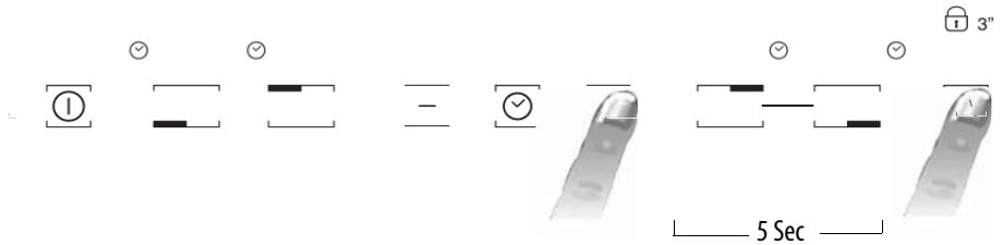 HOTPOINT IKIA 640 F - Activarea/dezactivarea semnalului acustic (nu este disponibila la versiunea cu glisor) - 1