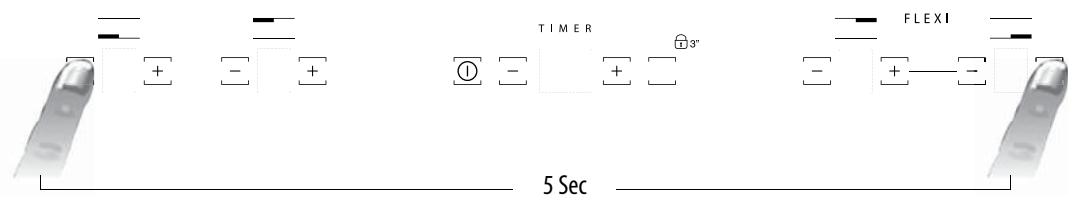 HOTPOINT KID 630 L C - Activarea/dezactivarea semnalului sonor - 1