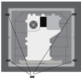 HOTPOINT KIX 633 C E - Installation der Sicherungsscheibe - 11