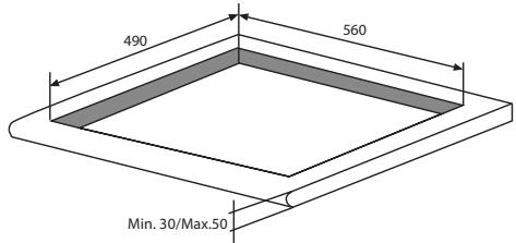 HOTPOINT KIX 633 C E - Installation der Sicherungsscheibe - 8