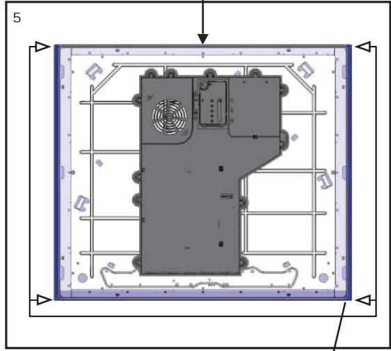 HOTPOINT KIX 633 C E - Installation der Sicherungsscheibe - 5