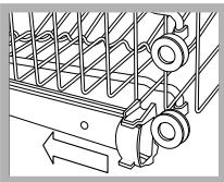 HOTPOINT LFF8M132X, LFF8M132X - The height of the upper rack should ideally be adjusted WHEN THE RACK IS EMPTY. - 1
