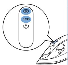 PHILIPS GC4511/20 - Impostazione vapore ECO/Ferro a secco - 1