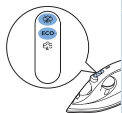 PHILIPS GC4511/20 - Réglage de vapeur ECO / repassage à sec - 1