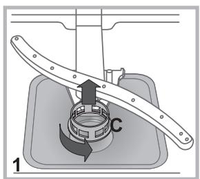 HOTPOINT LSB7M116X EU & LSB 7M116 X EU - Čistenie ostrekovacích ramien - 2