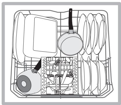 HOTPOINT LSB7M116X EU & LSB 7M116 X EU - Geschirrspüler-Unterkorb - 2