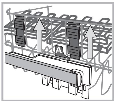 HOTPOINT LSB7M116X EU & LSB 7M116 X EU - The height of the upper rack should be adjusted WHEN THE RACK IS EMPTY. - 1