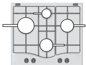 HOTPOINT PCN 641 T/IX/HA - Practical advice on using the burners - 1