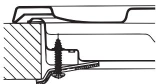 HOTPOINT PCN 642 A - Hook fastening diagram - 3