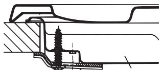 HOTPOINT PCN 642 /HA - Schema di fissaggio dei ganci - 1