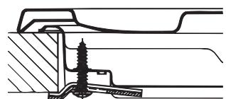 HOTPOINT PCN 642 /HA - Hook fastening diagram - 2