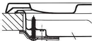 HOTPOINT PCN 642 /HA - Hook fastening diagram - 1