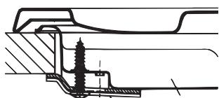 HOTPOINT PCN 642 /HA - Scheme de fixation des crochets - 1