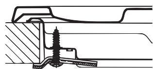 HOTPOINT PCN 642 N/A - Hook fastening diagram - 2