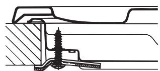 HOTPOINT PCN 642 N/IX/A NK - Hook fastening diagram - 2