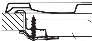 HOTPOINT PCN 642 N/IX/A NK - Hook fastening diagram - 1