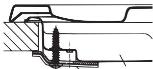 HOTPOINT PCN 752 T/IX/HAR - Hook fastening diagram - 1
