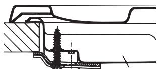 HOTPOINT PCN 752 T/IX/HAR - Schema di fissaggio dei ganci - 1