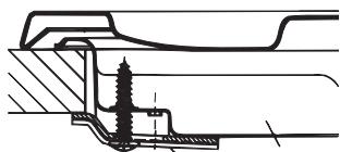 HOTPOINT PCN 752 U/IX/HA - Schema di fissaggio dei ganci - 1