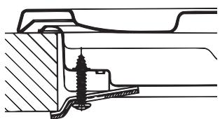 HOTPOINT PCN 752 U/IX/HA - Scheme de fixation des crochets - 3