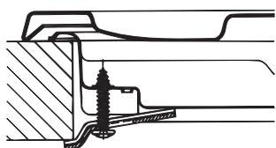 HOTPOINT PCN 752 U/IX/HA - Schema di fissaggio dei ganci - 3
