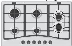 HOTPOINT PCN 762 S/IX/HAR - Consigli pratici per l'uso dei brucitori centrali "Semi-Pesciera" - 1