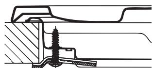 HOTPOINT PCN 762 S/IX/HAR - Hook fastening diagram - 2