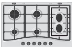 HOTPOINT PCN 762 S/IX/HAR - Practical Advice on Using the Half Fish-Kettle Burner - 3