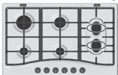 HOTPOINT PCN 762 S/IX/HAR - Quelques conseils pratiques pour utiliser les brûleurs centraux "demi-poissonnière - 1