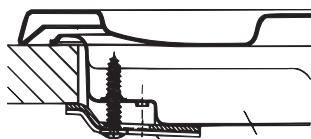 HOTPOINT PHN 961 TS/IX/A - Hook fastening diagram - 1